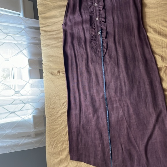 Harve Benard, size 14, 100% linen sleeveless dress. Brown. - Picture 6 of 8